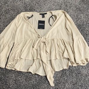 Never Before Worn Beige Woven Top